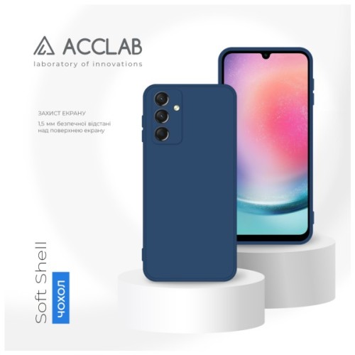 Чохол до мобільного телефона ACCLAB SoftShell Samsung Galaxy A24 Light Blue (1283126586859)