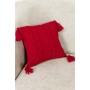 Наволочка Прованс декоративна в'язана Hit Kosa червона 45х45 (031668)