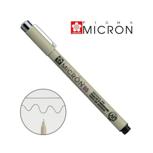 Лайнер Sakura Pigma Micron (0.5) 0,45 мм Чорний (084511306448)