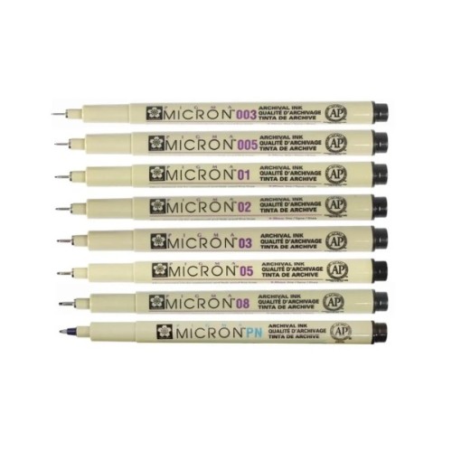 Лайнер Sakura Pigma Micron (0.5) 0,45 мм Чорний (084511306448)