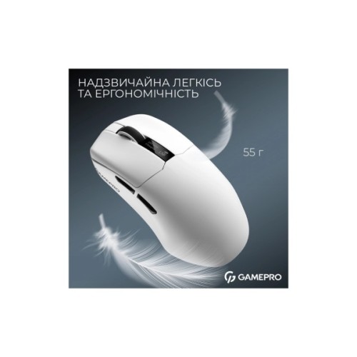 Мишка GamePro Asgard Thor Wireless/Bluetooth/USB White (GM023W)