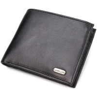 Портмоне Canpellini З натуральної шкіри Чорне (21779)