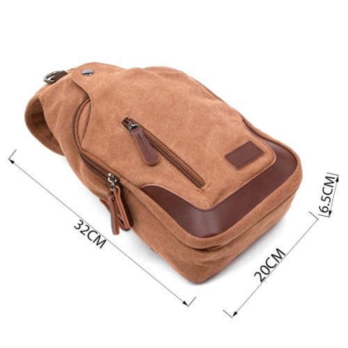 Сумка Vintage Чоловіча через плече Коричнева (20389)