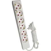 Мережевий подовжувач TECCO 3м 6 постів white (8681277842313)