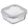 Харчовий контейнер Ardesto Gemini квадратний, 0.5л, боросилікатне скло, прозорий (AR1250BSQ)