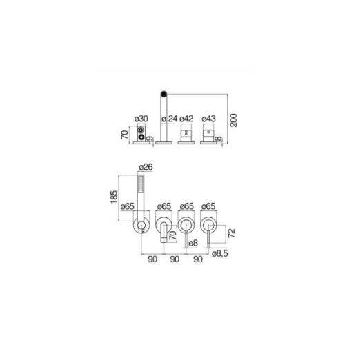 Змішувач NOBILI WEBK110/91TCR
