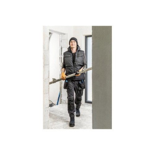 Шапка робоча Hoegert JONAS HT5K487 утеплена 50% поліестер/45% район/5% акрил чорна (HT5K487)