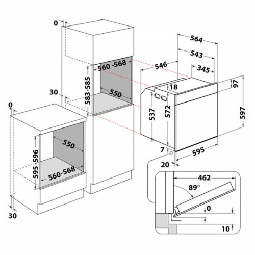 Духова шафа Whirlpool WOI4S8CM1SWA