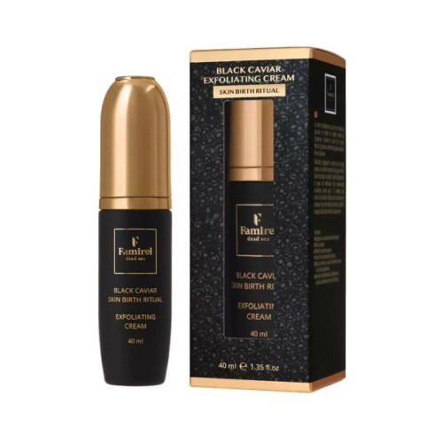 Крем для обличчя Famirel Black Caviar Exfoliating Cream З екстрактом чорної ікри Оновлення шкіри 40 мл (7290114086561)