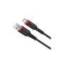 Дата кабель USB 2.0 AM to USB-C 1.0m 3A nylon X59 black HOCO (6931474744920)