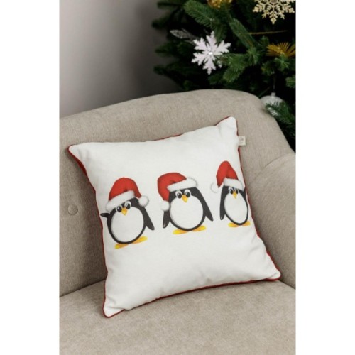 Наволочка Прованс декоративна Три пінгвини 45х45 (031694)