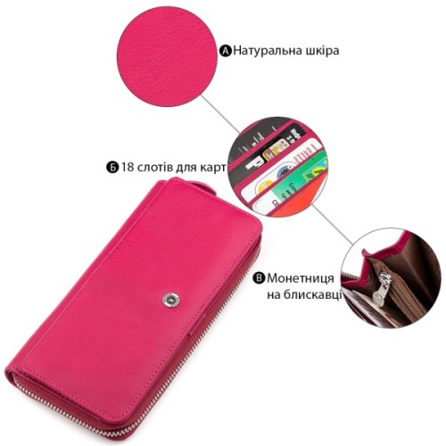 Гаманець Boston Рожевий (18480)