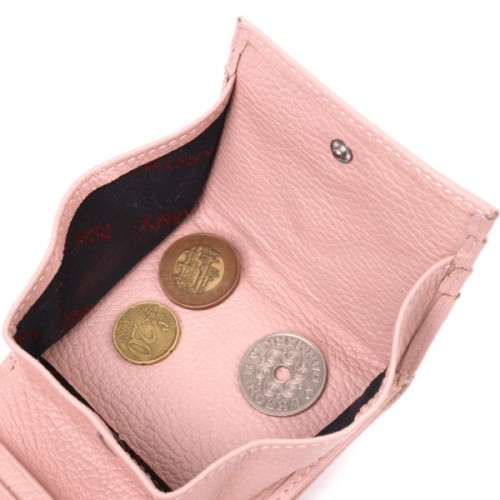 Гаманець Karya Шкіряний Пудровий (21375)