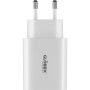 Зарядний пристрій Globex 1xUSB + 1xUSB-C 30W FastPower white (30WAC)