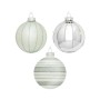 Ялинкова іграшка House Of Seasons Скляні кульки 3 шт D7 см Срібні (8718861801569)