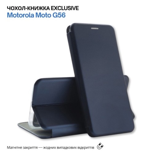 Чохол до мобільного телефона BeCover Exclusive Motorola Moto G56 Deep Blue (715490)