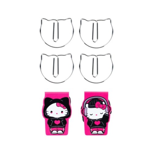 Закладки для книг Kite набір магнітних закладок з фігурними скріпками Hello Kitty (HK26-495)