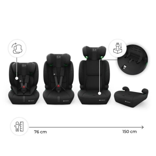Автокрісло Kinderkraft Comfort Up 2 Plus i-Size Black (KCCOUP02BLKPL00) (5902533931422)