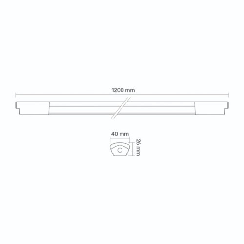 Світильник TITANUM 36W 1.2М 6500K (TL-BNWL-36126)