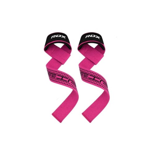 Кистьові лямки RDX S4 Gym Cotton Gel Straps Pink Plus (WAC-S4P+)