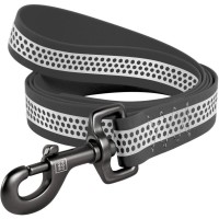 Повідець для собак WAUDOG Waterproof світловідбивний M Ш 20 мм Д 183 см сірий (260711)