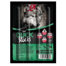 Ласощі для собак Alpha Spirit DOG Sticks Duck напіввологі з качки, палички 40 г (8437013576970)