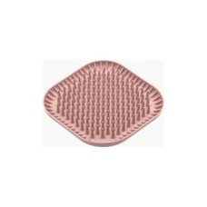 Універсальний посуд для тварин Fiboo Fiboowl Spiky килимок для злизування ласощів та їжі, 19х19 см рожевий (FIB0236)