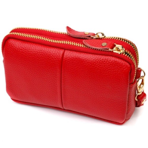 Сумка Vintage З натуральної шкіри Червона (22090)