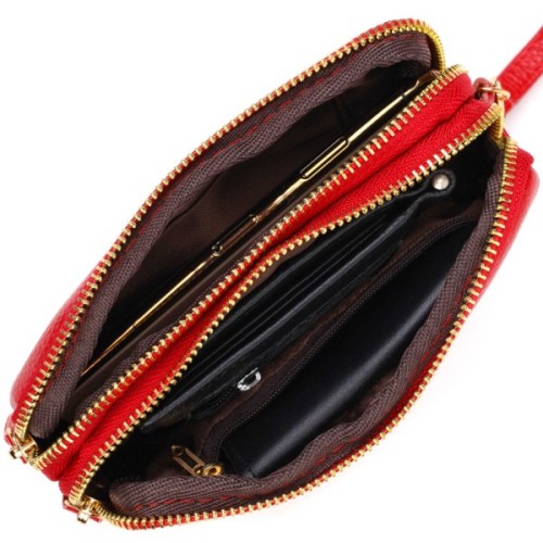 Сумка Vintage З натуральної шкіри Червона (22090)