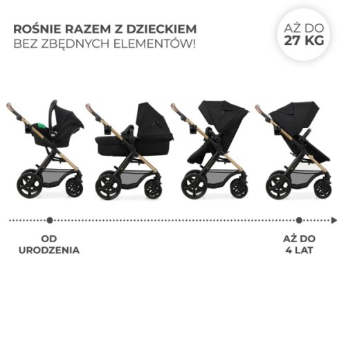 Коляска Kinderkraft 3 в 1 Moov 2 Pure Black (KSMOOV02BLKEV00) (5902533925780)