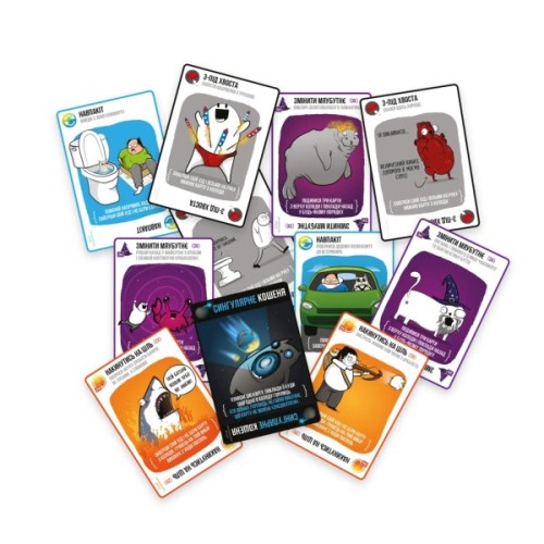 Настільна гра Rozum Вибухові кошенята: Сингулярні кошенята (Imploding Kittens) (укр.) (EKIEK03UA)