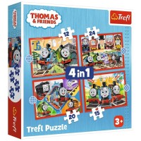 Пазл Trefl Thomas&Friends Дивовижний Томас 4 in 1 (12, 15, 20, 24) деталей (5900511346190)