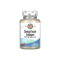 Вітамінно-мінеральний комплекс KAL Колаген молодості, Clinical Youth Collagen, 60 вегетаріанських ка (CAL-40696)
