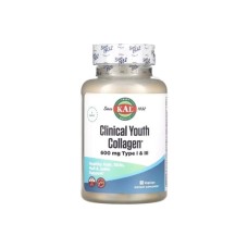 Вітамінно-мінеральний комплекс KAL Колаген молодості, Clinical Youth Collagen, 60 вегетаріанських ка (CAL-40696)