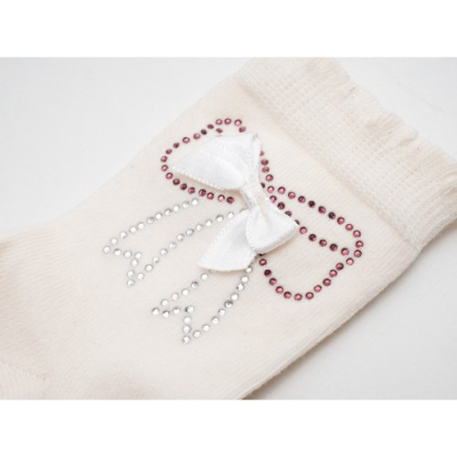 Шкарпетки дитячі UCS Socks з бантиками (M0C0102-0808-7-beige)
