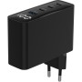 Зарядний пристрій Gembird 3xUSB-C PD100W + 1xUSB QC3.0 30W black (TA-UC-PDQC100LCD-01-BK)