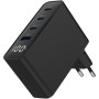 Зарядний пристрій Gembird 3xUSB-C PD100W + 1xUSB QC3.0 30W black (TA-UC-PDQC100LCD-01-BK)