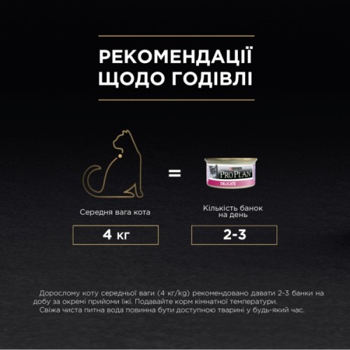 Вологий корм для кішок Purina Pro Plan Delicate З індичкою 85 г (8445290173317)