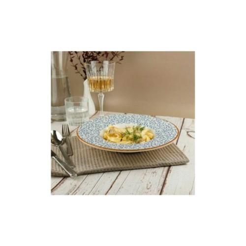 Тарілка By Bone серія "Tinta" Edera для пасти з прямим бортом 25 см (TN-EA-GT-25-CK)