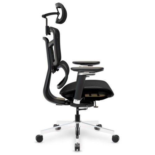 Офісне крісло Mealux S4 Air Black (HF-S4 M/B)