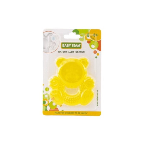 Прорізувач Baby Team з водою Ведмежатко (4004_мишка_желтый)
