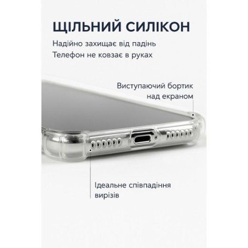 Чохол до мобільного телефона BeCover Anti-Shock Apple iPhone 17 Pro Clear (713797)