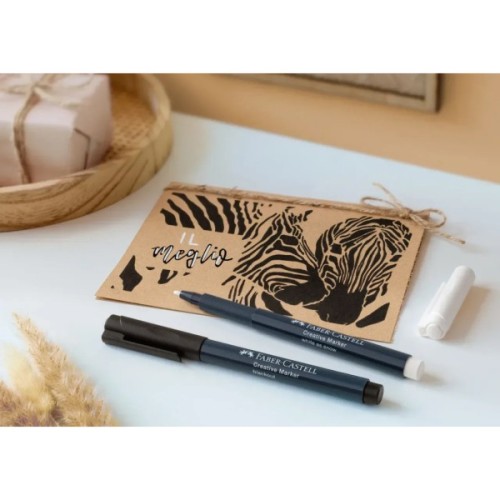 Маркер Faber-Castell для різних поверхонь Creative Marker White, M (1,5 мм), колір білий (31792)