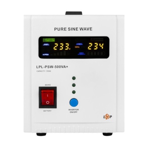 Пристрій безперебійного живлення LogicPower LPL-PSW-500VA+ ( 350W ) 12V (37713)