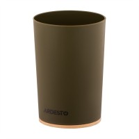 Стакан для ванної кімнати Ardesto Minimalism Темно-зелений (ARHB3105OB)