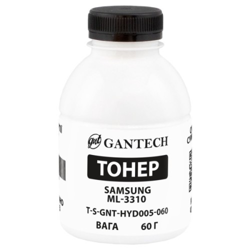 Тонер Samsung ML-3310, bottle 60g Gantech (TSM-HYD005-060)