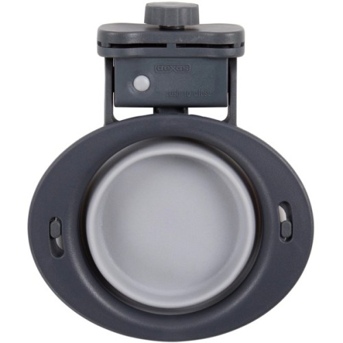 Посуд для собак Dexas Миска складна з кріпленням на клітку 240 мл світло-сіра (0084297309213)