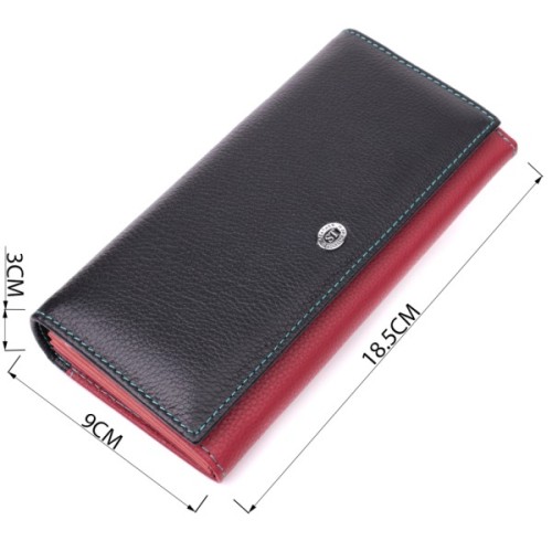 Гаманець ST Leather З натуральної шкіри Різнокольоровий (22517)
