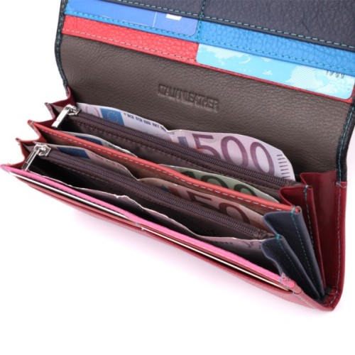 Гаманець ST Leather З натуральної шкіри Різнокольоровий (22517)