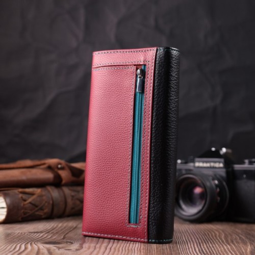 Гаманець ST Leather З натуральної шкіри Різнокольоровий (22517)